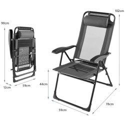 Set scaune de gradina Costway NP11454GR-2 (Grey) Thumb