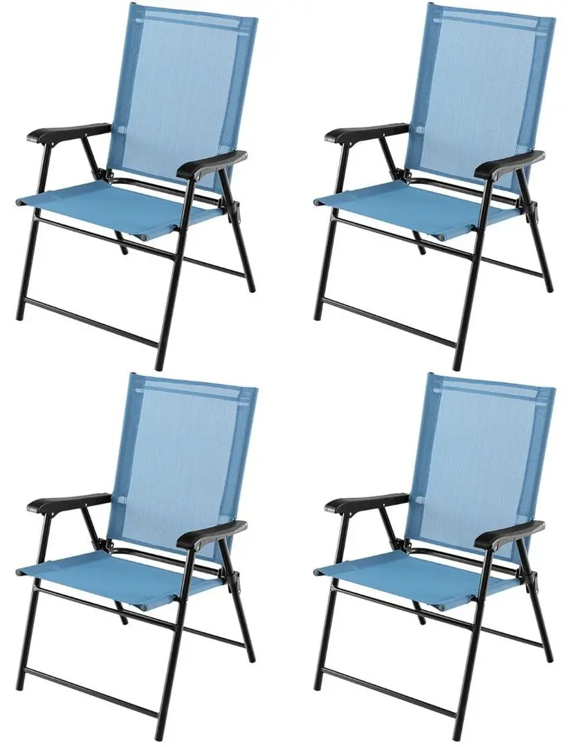 Комплект садовых стульев Costway NP11096BL-4 (Blue)