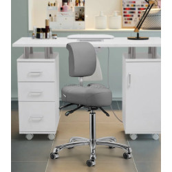 Taburet tip sa Giovanni 1005 150911 (Grey/Silver)