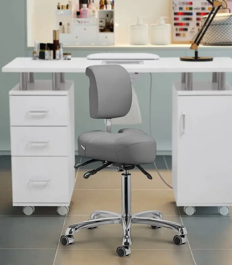 Taburet tip sa Giovanni 1005 150911 (Grey/Silver)