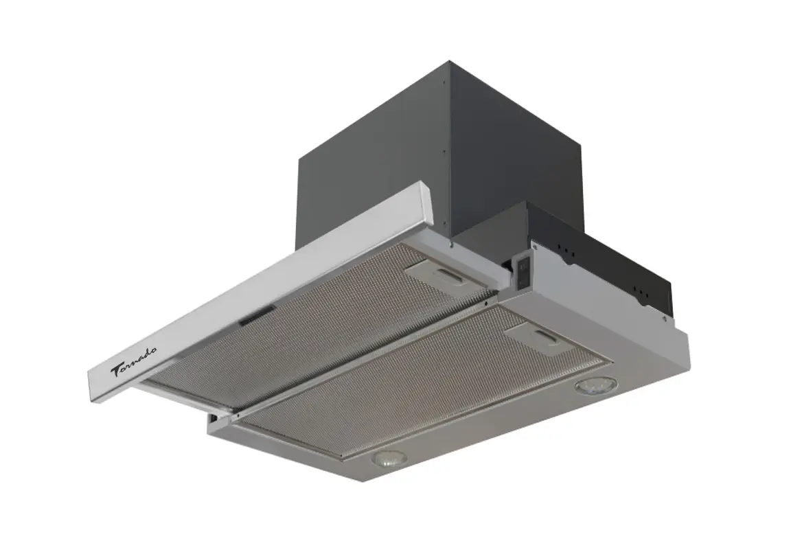 Set de bucatarie cu electrocasnice Samanta Exclusive 2 2m White/White Craft Oak + Wolser WL-F 6400 EN Black + Tornado Solano 860 (60) IX LED Inox