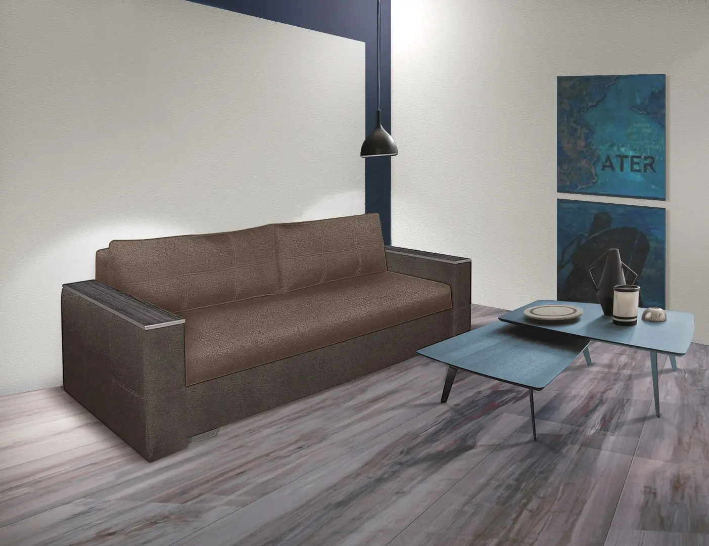 Диван Modern Arthur Alaska 28/Alaska 03 (Brown/Dark Brown)