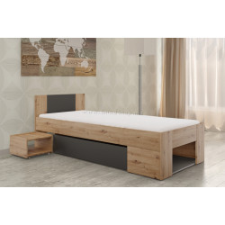 Pat Tempo Kondela Unis 90x200 (Artisan Oak/Anthracite)