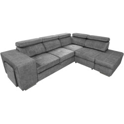 Диван угловой Tempo Kondela Malaga Right Country 17 (Gray) Thumb