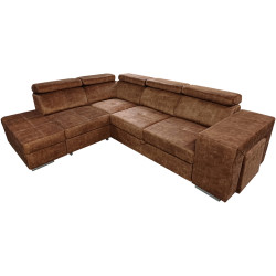 Диван угловой Tempo Kondela Malaga Left Country 8 (Brown) Thumb