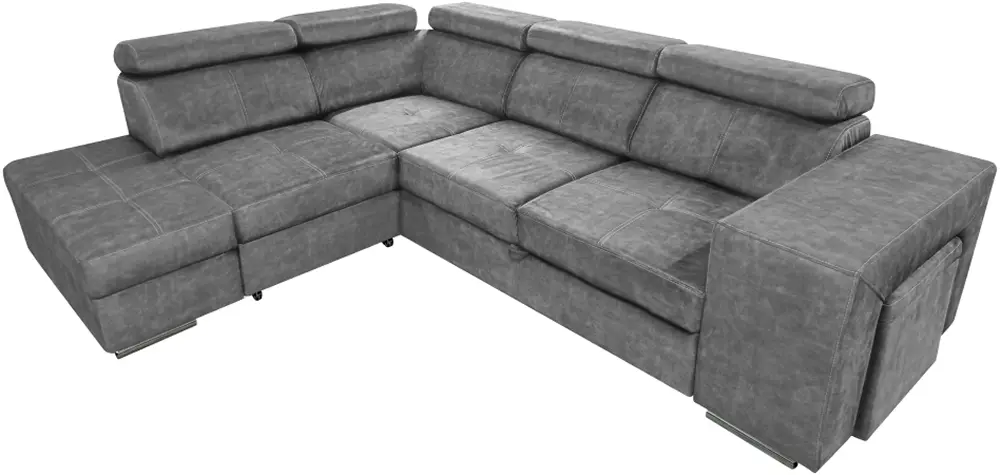 Диван угловой Tempo Kondela Malaga Left Country 17 (Gray)