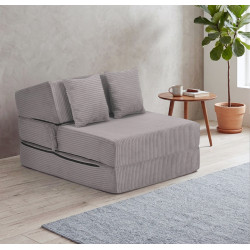 Sezlong moale Tempo Kondela Pelos Lincoln 86 (Grey)