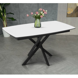 Стол раскладной Magnusplus Filis 145/185x90 Senkron (White/Black)