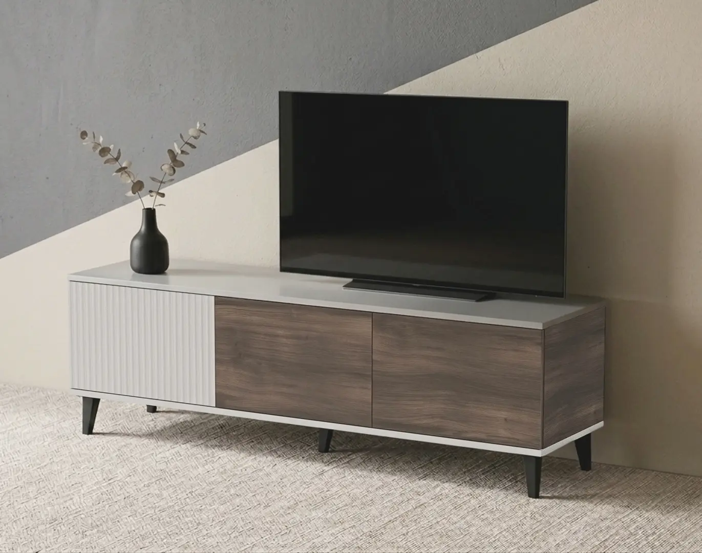Тумба РТВ Halmar Random 2 RTV-1 (Cashmere /Walnut)