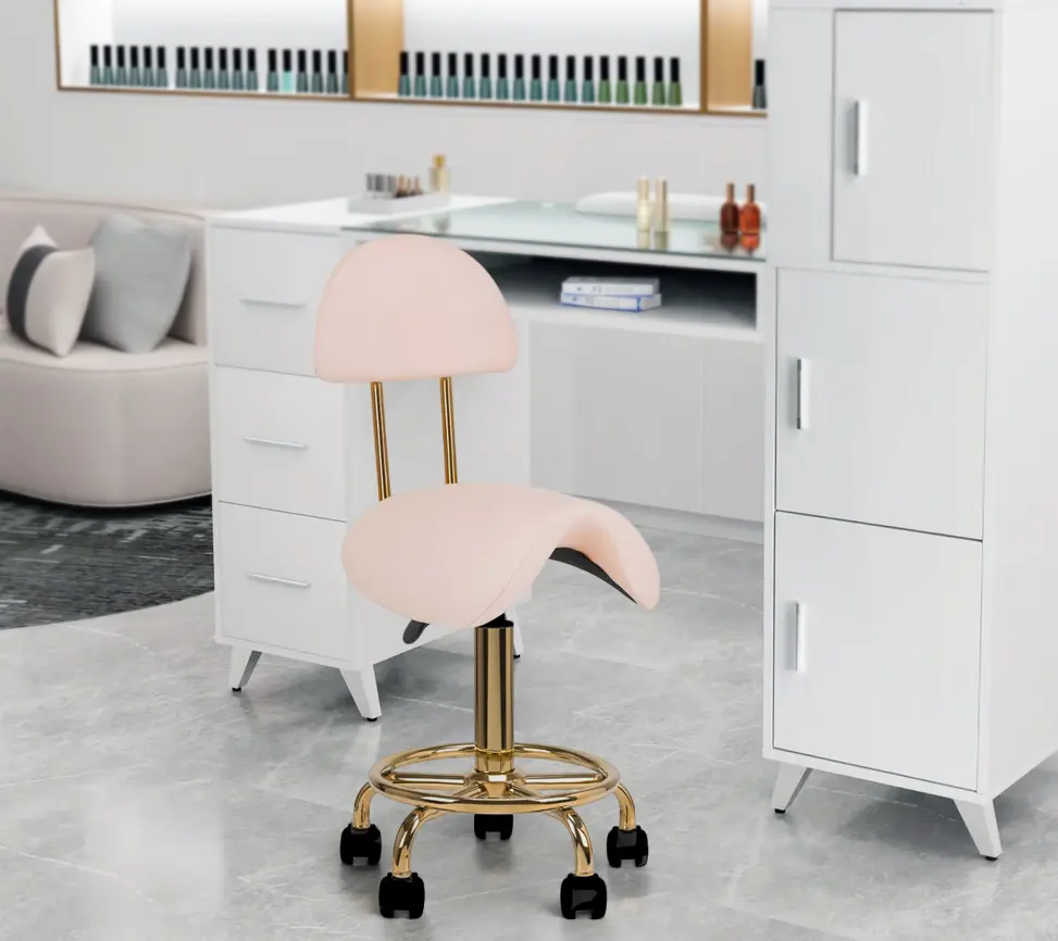 Табурет-седло Activeshop 6001-G 154523 (Pink/Gold)