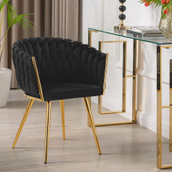 Стул 4Rico QS-GW06G 148115 Velvet (Black/Gold)