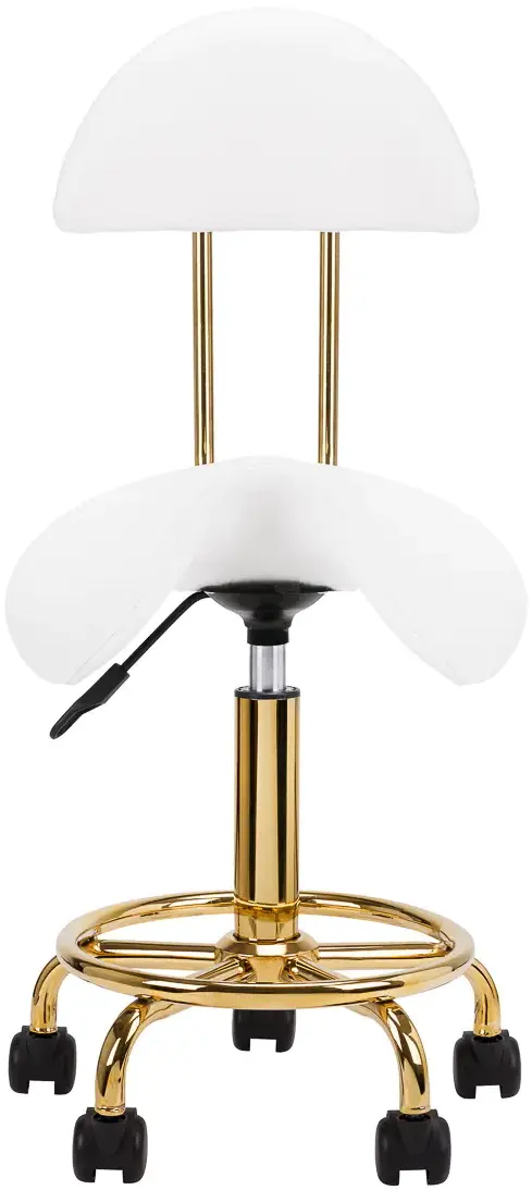 Taburet tip sa Activeshop 6001-G 154521 (White/Gold)