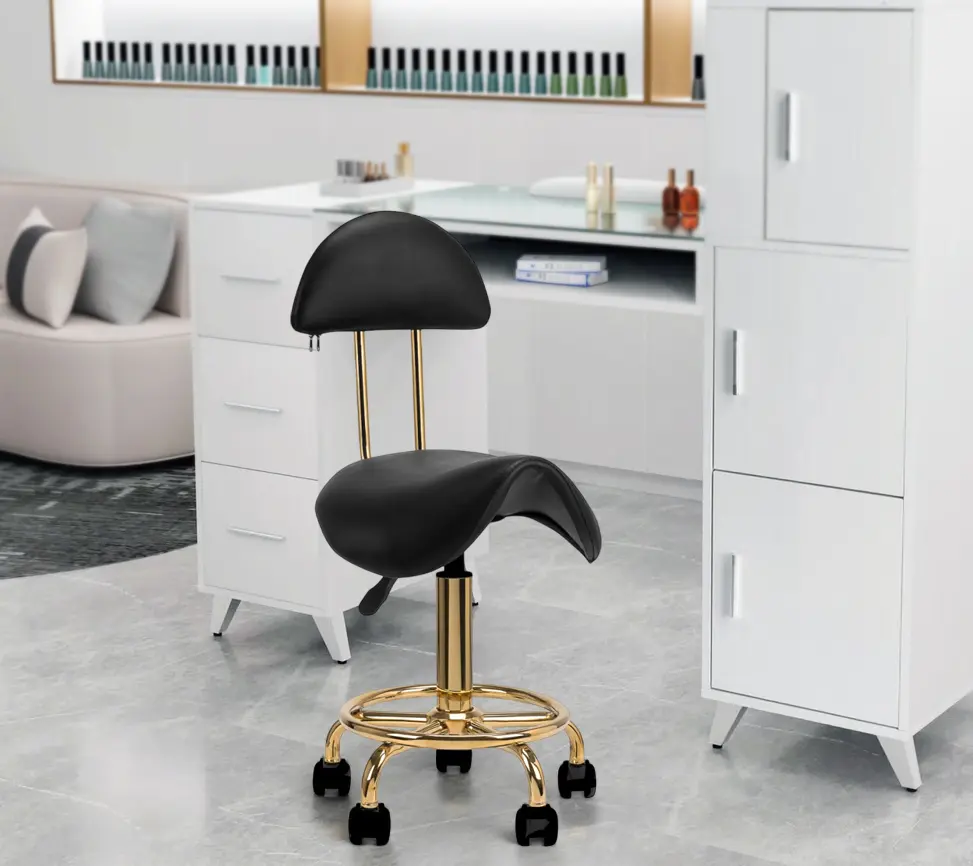 Taburet tip sa Activeshop 6001-G 154522 (Black/Gold)