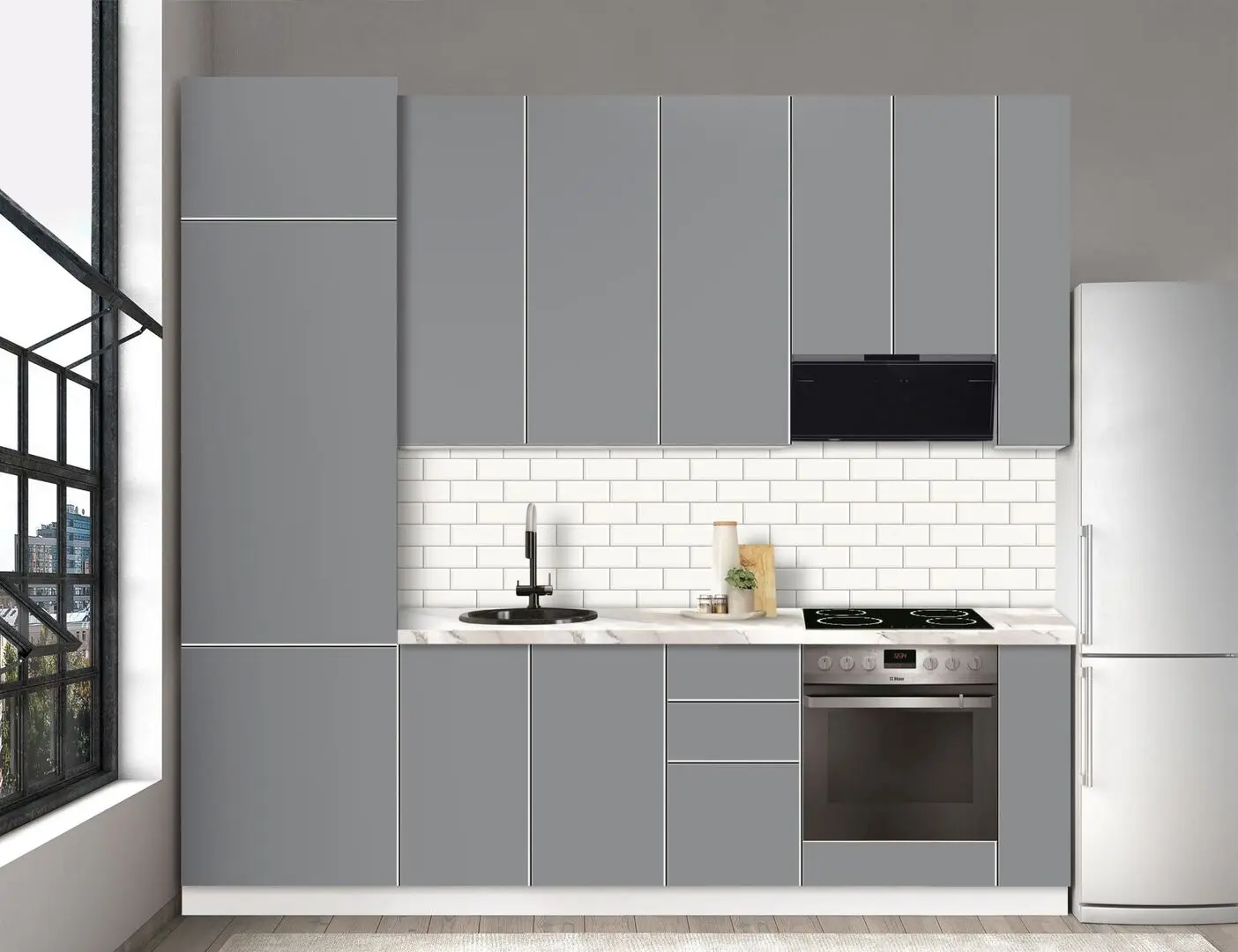 Bucatarie modulara Modern Dolce Vita 6 H110 2.6m