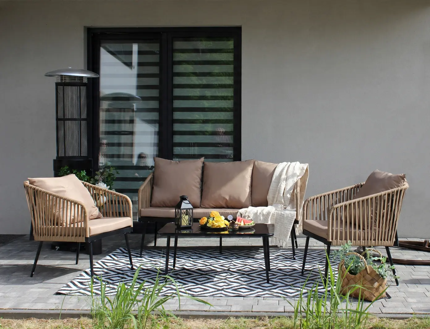 Комплект садовой мебели GardenLine ABI8517 (Beige)