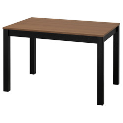 Masa Ikea Alhult 120x80 (Negru/Maro) Thumb
