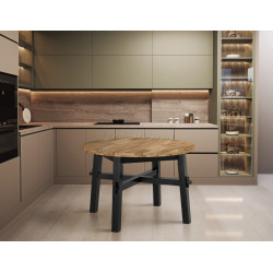 Стол Ikea Skogsta 120 (Акация/Черный)