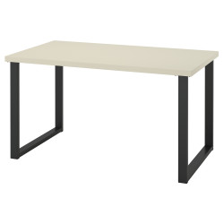 Стол Ikea Skalsta U 140x80 (Светло-серо-бежевый/Черно-серый) Thumb