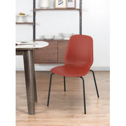 Scaun Ikea Skalsta plastic (Rosu/Negru-gri)