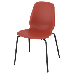 Scaun Ikea Skalsta plastic (Rosu/Negru-gri) Thumb