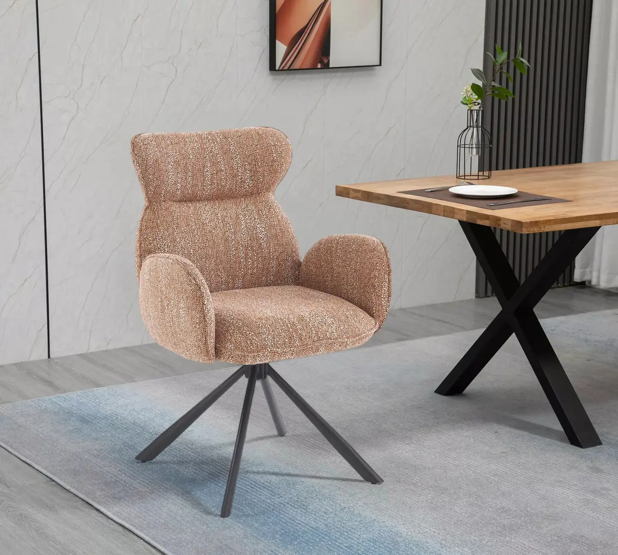 Scaun Halmar K571 (Cinnamon/Black)