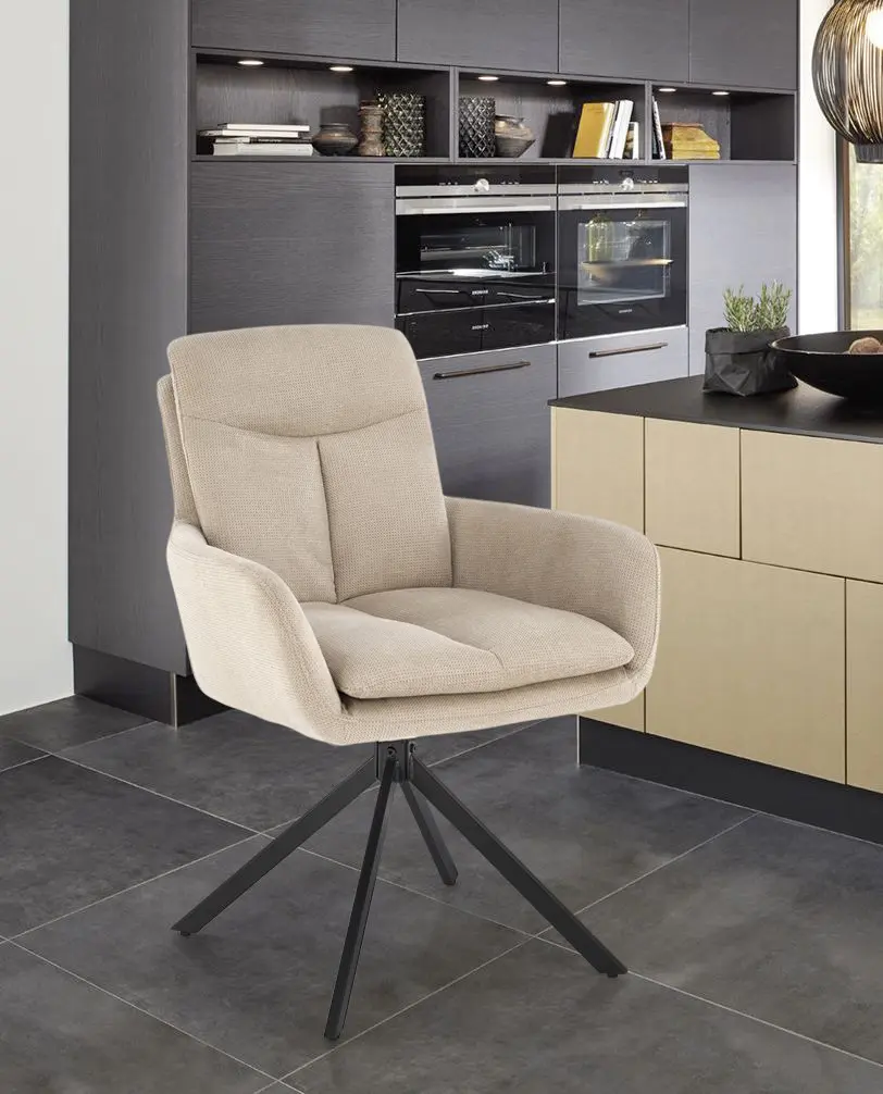 Scaun Halmar K536 (Beige/Black)