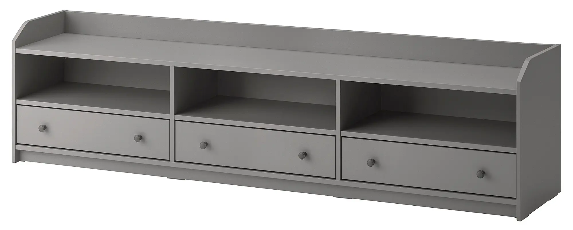 Тумба РТВ Ikea Hauga 206x46x54 (Серый) - 6