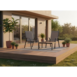 Set scaune de gradina GardenLine TIH1632 (Grey) Thumb