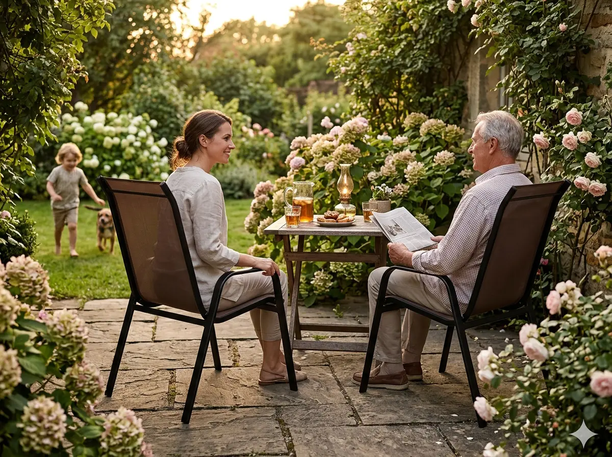 Set scaune de gradina GardenLine TIH1649 (Brown) - 5