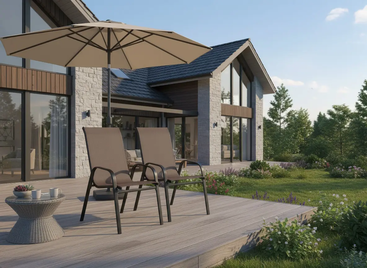 Set scaune de gradina GardenLine TIH1649 (Brown) - 6