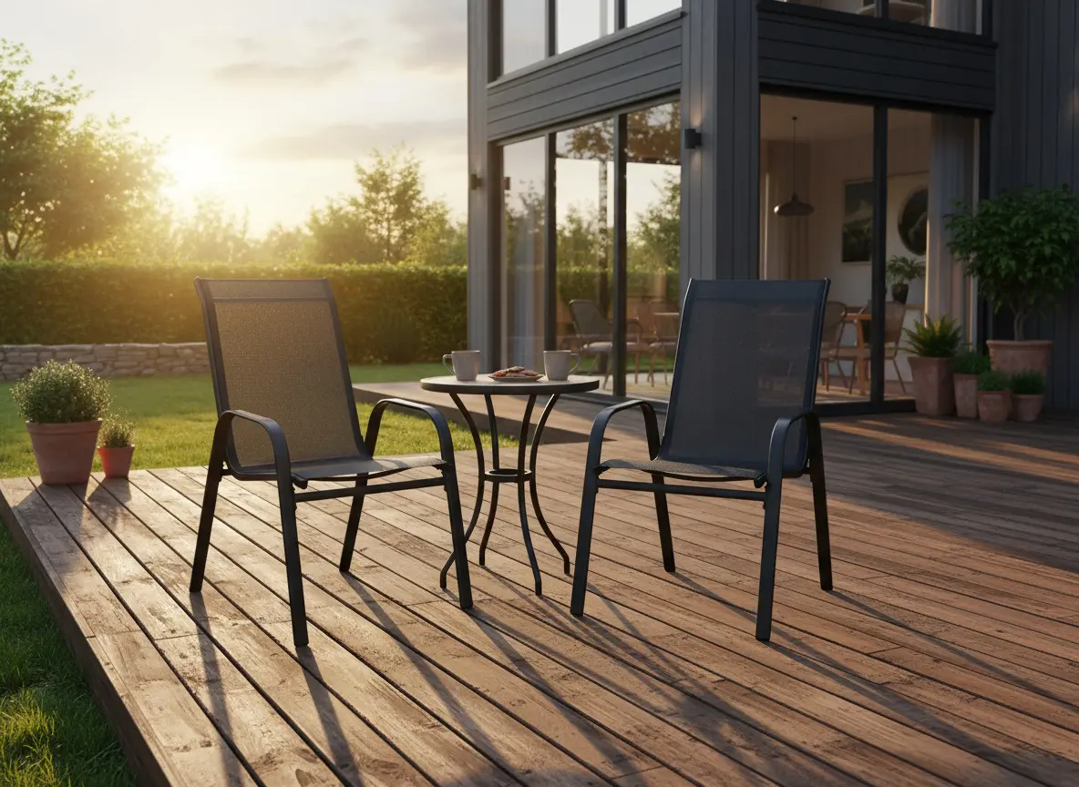 Set scaune de gradina GardenLine TIH1625 (Black) - 6