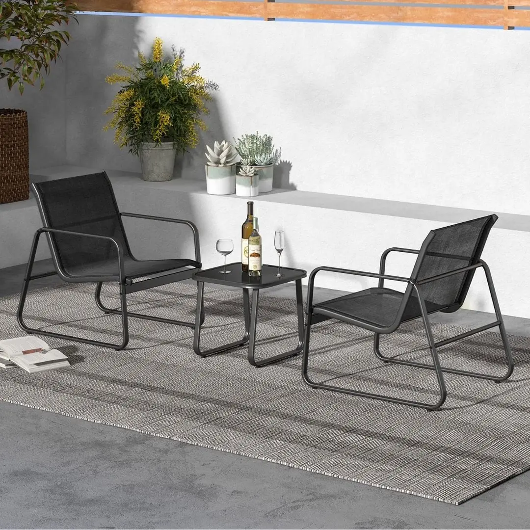 Комплект садовой мебели Costway NP12224DK (Black) - 6