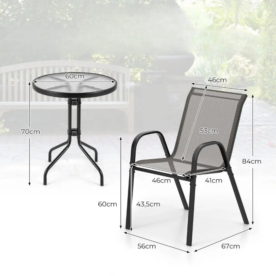 Комплект садовой мебели Costway NP11611GR (Grey) - 5