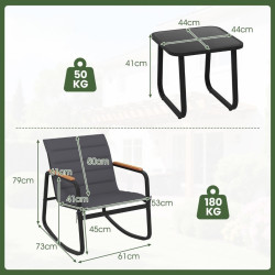 Комплект садовой мебели Costway NP12918GR (Grey) Thumb