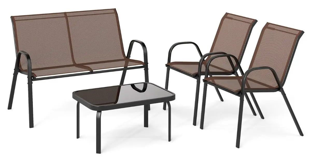 Комплект садовой мебели Costway NP11612BN (Brown) - 3