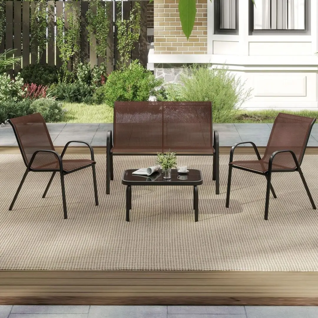 Комплект садовой мебели Costway NP11612BN (Brown) - 5