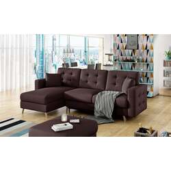 Canapea de colt Eltap Asgard L Soft 66 (Brown)