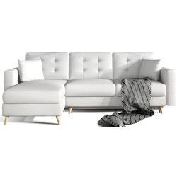 Canapea de colt Eltap Asgard L Soft 17 (White) Thumb