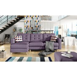 Canapea de colt Eltap Asgard L Soro 65/Zigzag 60 (Purple) Thumb