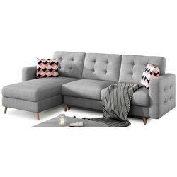 Canapea de colt Eltap Asgard L Cover 87/Zigzag 60 (Gray/Multicolor) Thumb