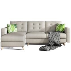 Canapea de colt Eltap Asgard L Cover 02/Jungle 32 (Light Beige/Green) Thumb