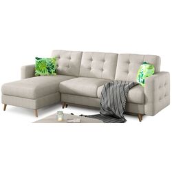 Canapea de colt Eltap Asgard L Cover 02/Jungle 32 (Light Beige/Green) Thumb