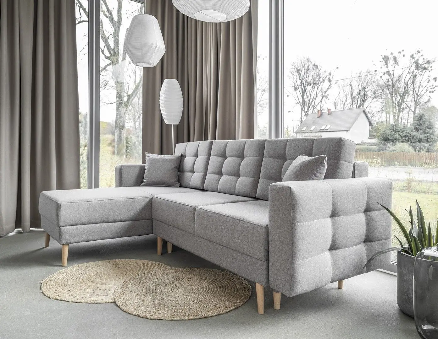 Canapea de colt Eltap Asgard L Sawana 21 (Gray)