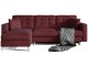 Canapea de colt Eltap Asgard L Matt Velvet 68 (Burgundy)