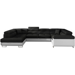 Canapea in forma de U Eltap Letto Sawana 14/Soft 17 Left (Black/White) Thumb