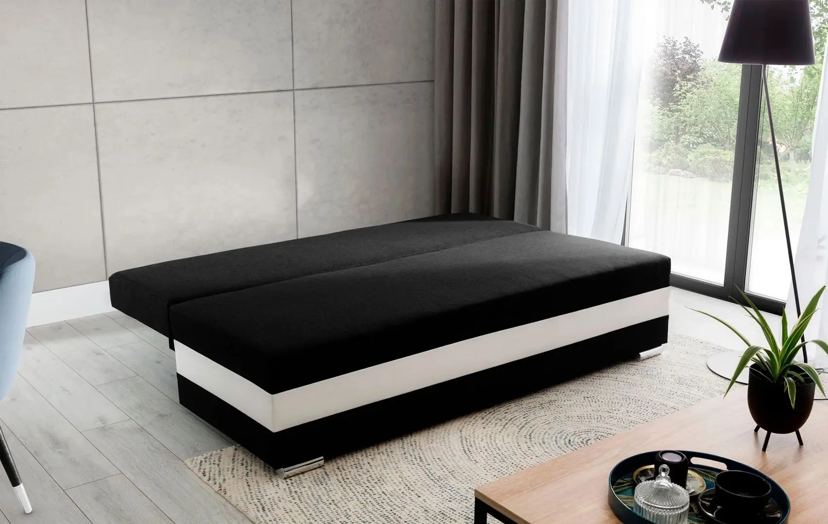 Canapea Eltap Calia Sawana 14/Soft 17/Zigzag 60 (Black/White)