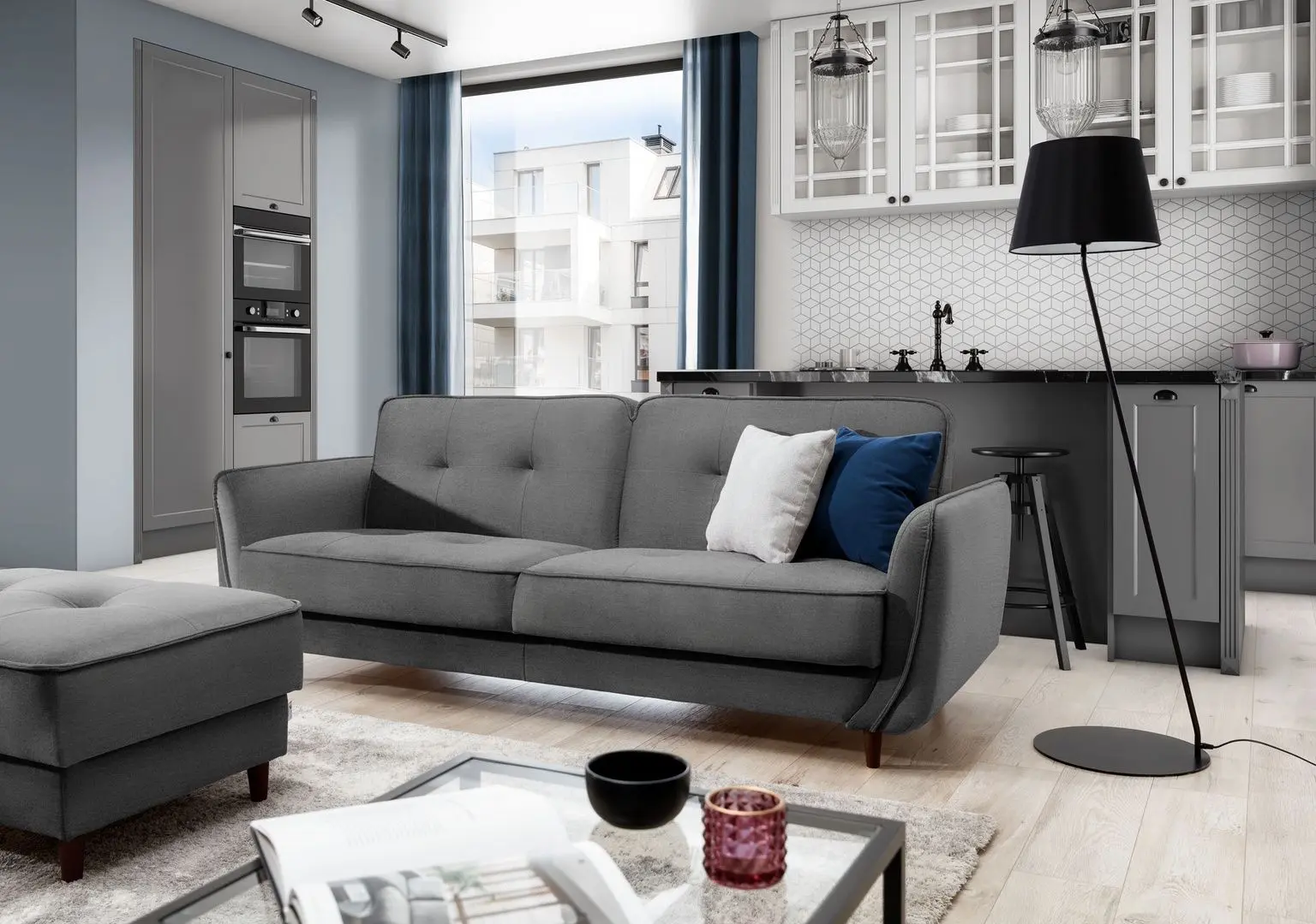 Canapea Eltap Bellis Nube 04 (Gray)