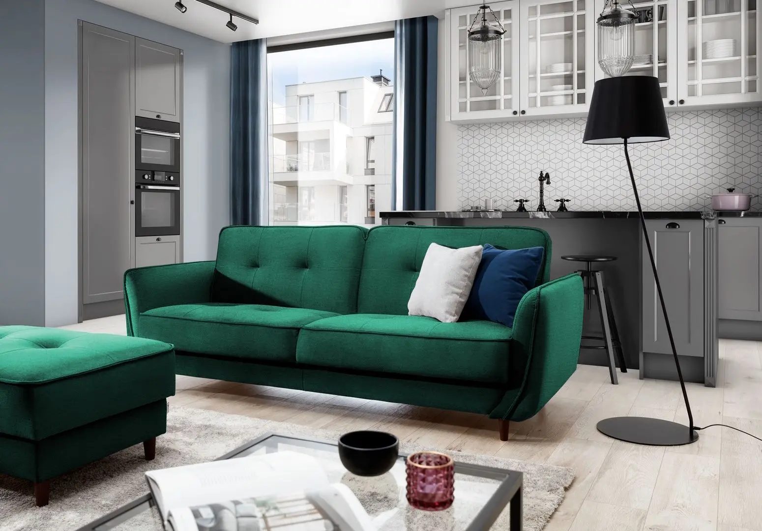 Диван Eltap Bellis Monolith 37 (Emerald)