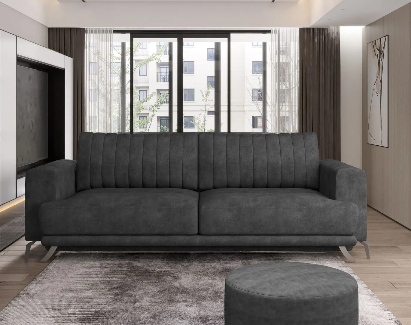 Canapea Eltap Elise Leve 06 (Graphite)