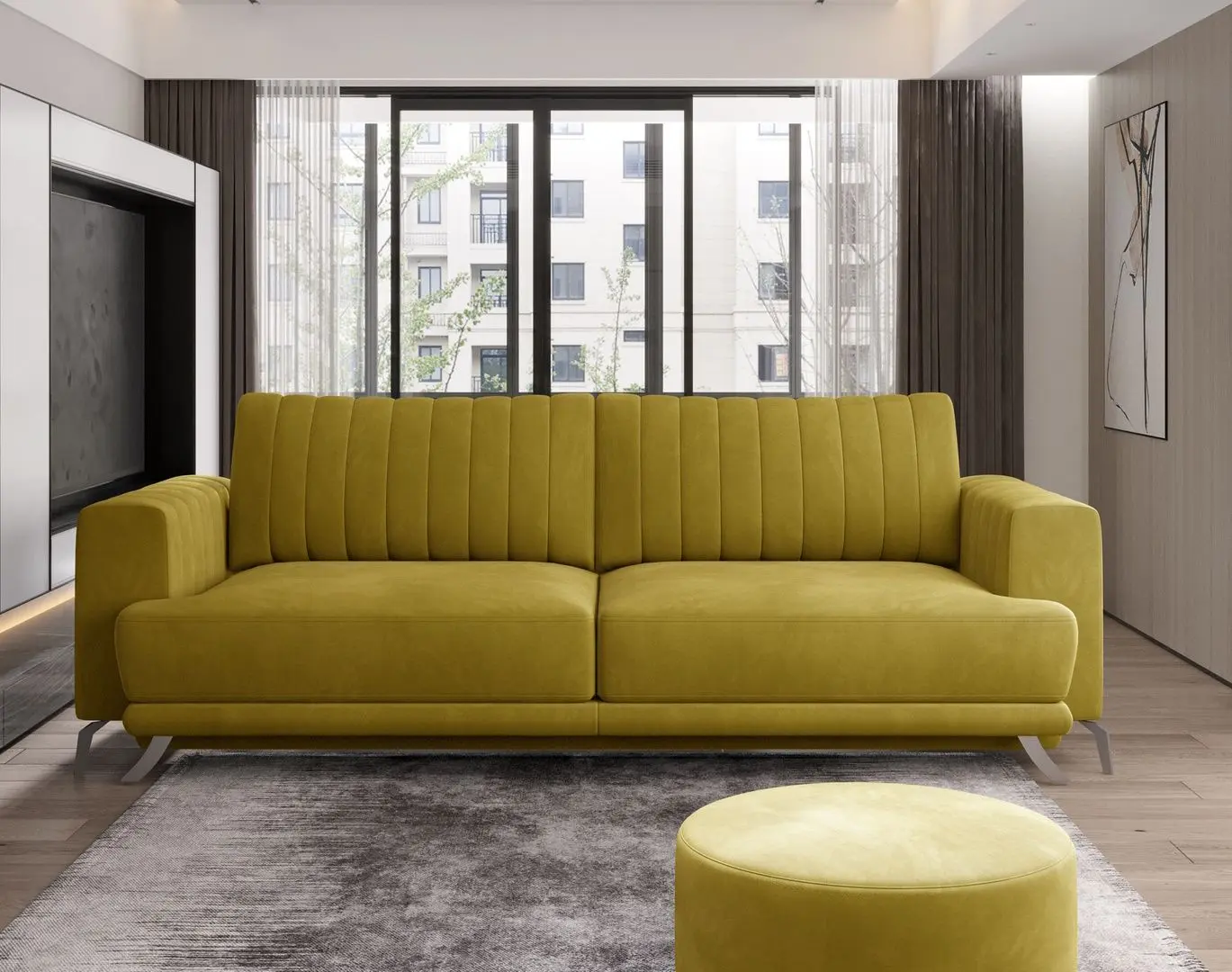 Canapea Eltap Elise Nube 45 (Mustard)